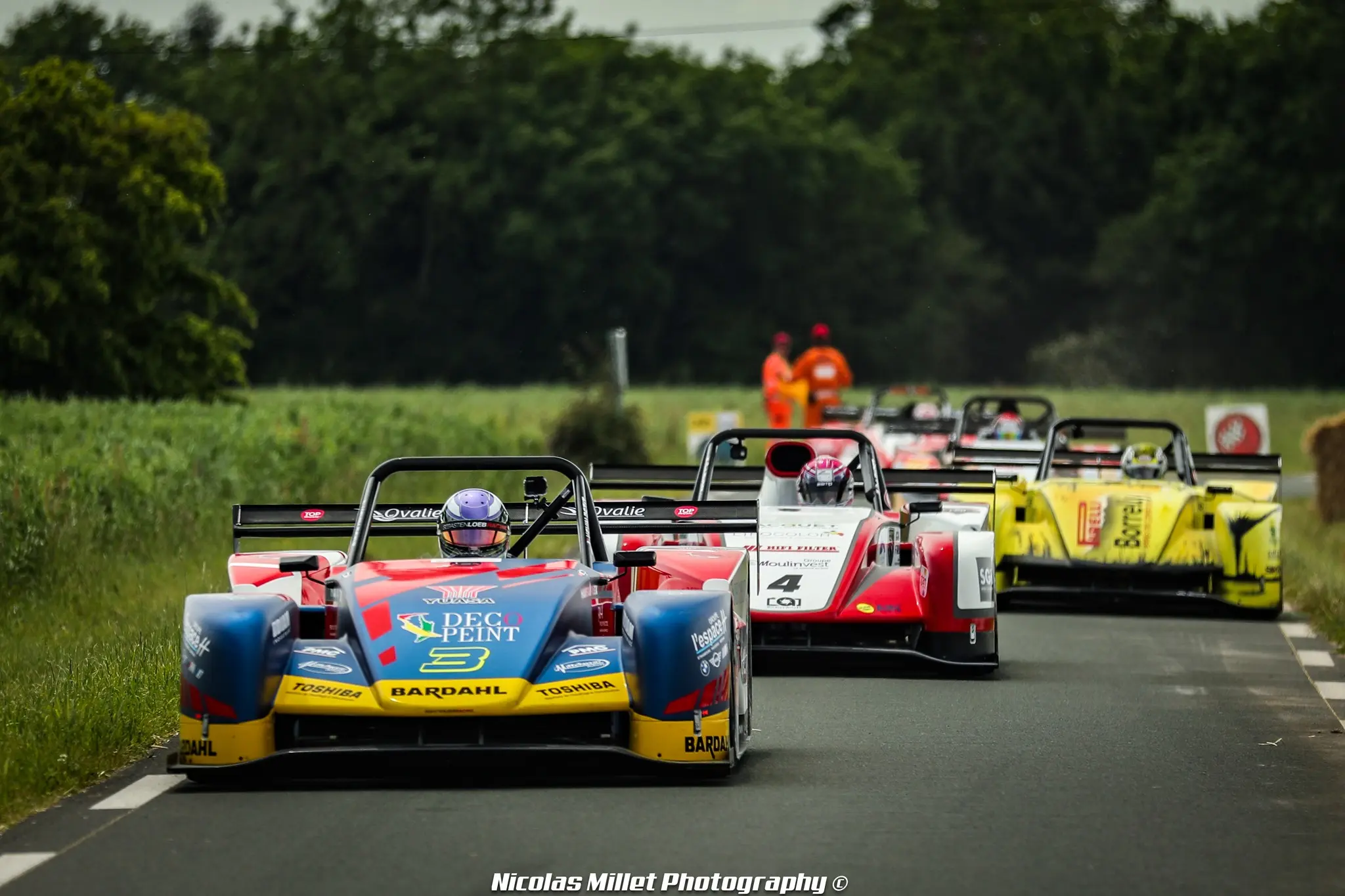 Voitures au départ de la Course de Côte