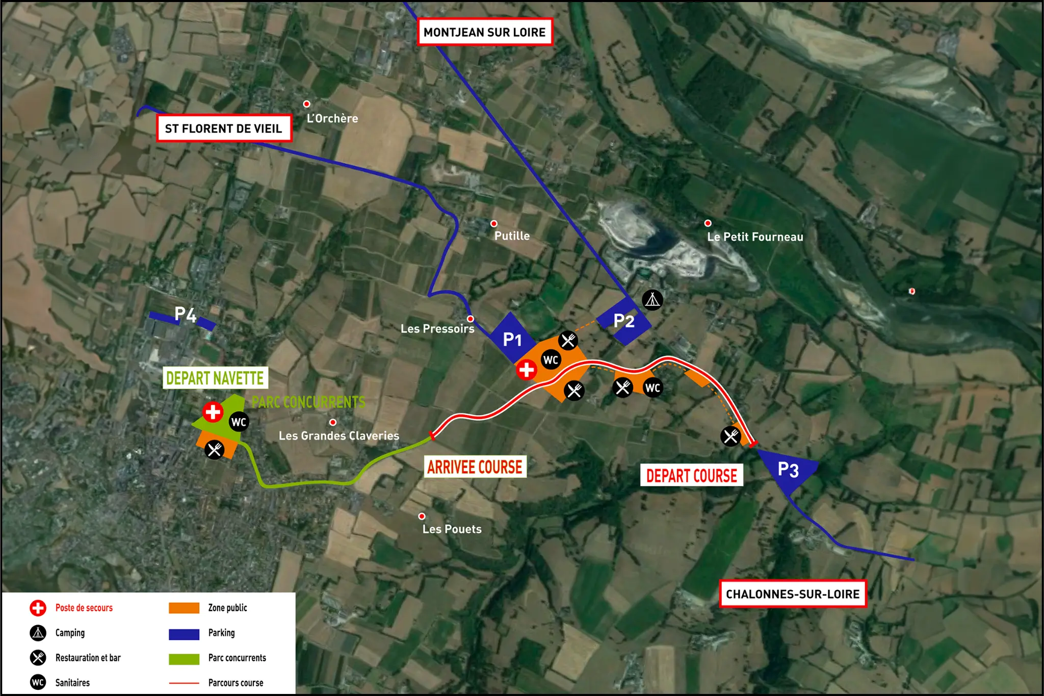 Plan de la Course de Côte